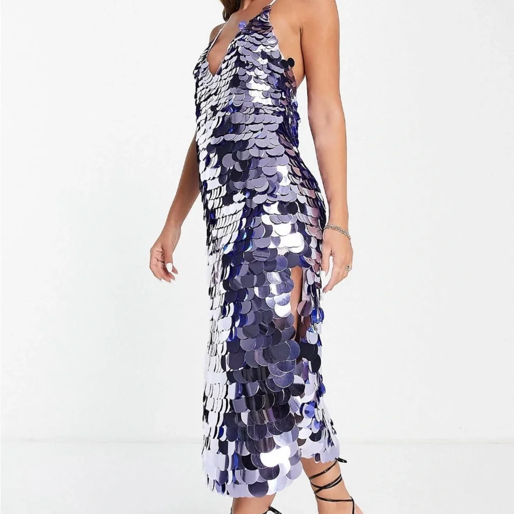 ASOS disc sequin cami dress - Picture 2 of 5